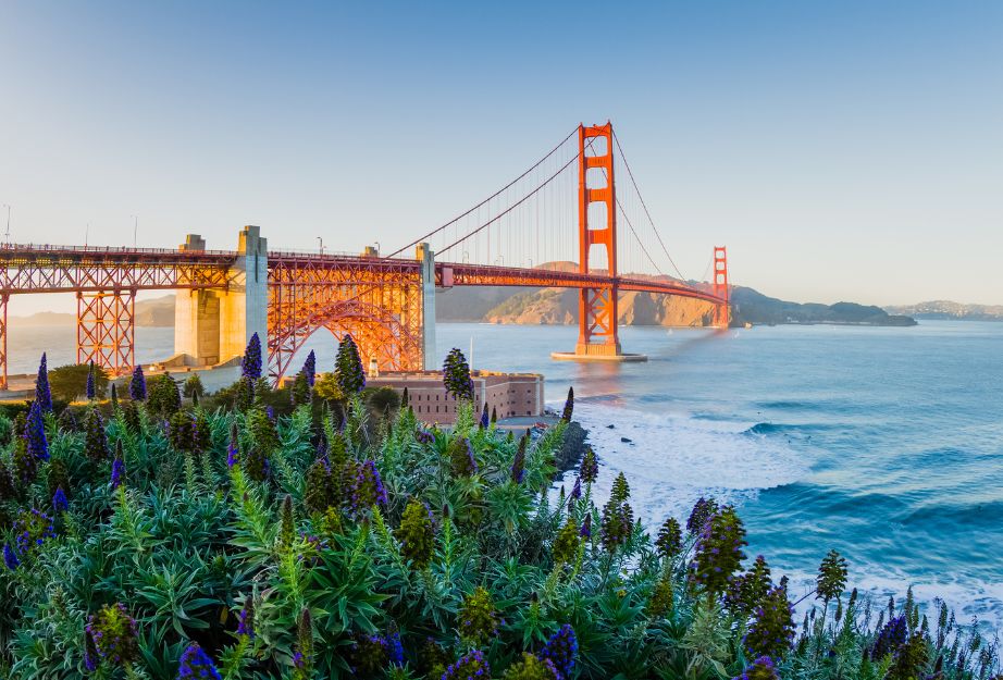 Golden Gate Bridge in SF.