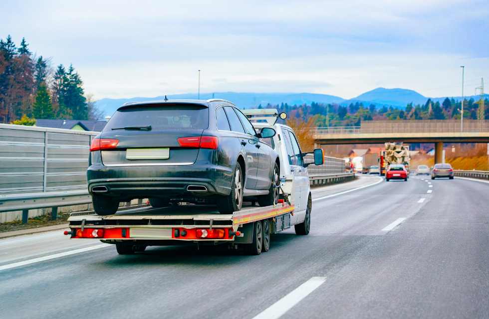 A newer car that's been repossessed by a lender.